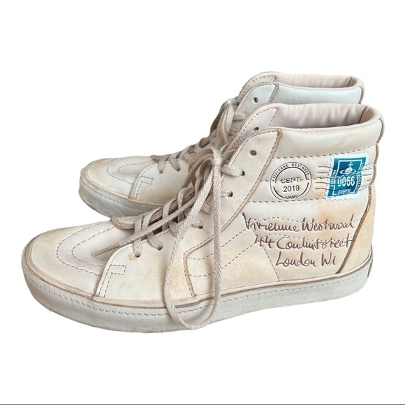 Vans | Vans Vivienne Westwood x Sk8-Hi 'Anglomania' Veggie Tan - Size W US 7 - Picture 1 of 6